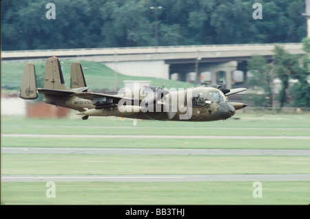 Grumman OV-1 Mohawk at CAF Air Show at Holman Field in St. Paul Stock Photo