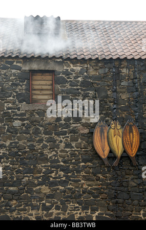 Robson and Sons Kipper smokery, Craster. Stock Photo