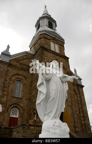 Canada, Nova Scotia, Cape Breton Island, Cheticamp. St. Peter's Church. Stock Photo