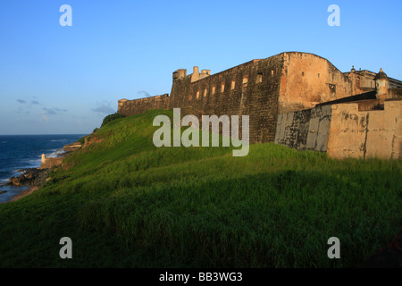 San Cristobal Castle, Fort San Cristobal, Old San Juan, Puerto Rico Stock Photo