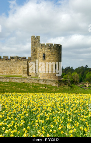 Alnwick Castle, Northumberland, Britain Stock Photo