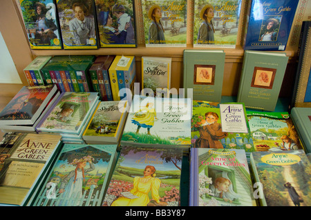 Canada, Prince Edward Island, Cavendish. The Anne of Green Gables Museum at Silver Bush. Anne of Green Gables books. Stock Photo