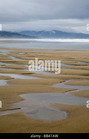 OR, Oregon Coast, Pacific City, beach at Cape Kiwanda Stock Photo