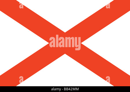 Alabama state flag Stock Photo