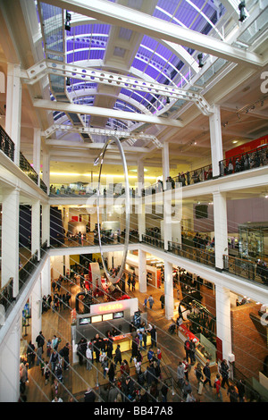 Interior view of the Science Museum London England UK Stock Photo