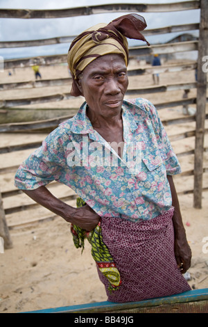 Life in the Monrovian  fishing community of West Point in Liberia. Stock Photo