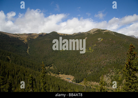 Colorado, Rocky Mountain National Park. Views from Trail Ridge road. Stock Photo