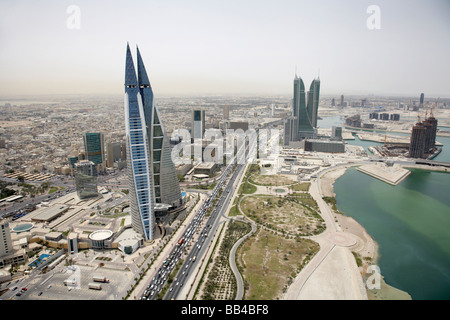 Bahrain Financial Harbour and World Trade Center centre Manama Stock Photo