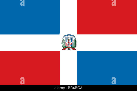 flag of the Dominican Republic Stock Photo