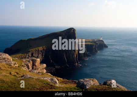 Neist head and Lighthouse on the Isle of Skye, Scotland, UK Stock Photo