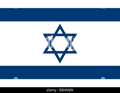 flag of Israel Stock Photo