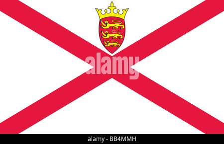 flag of Jersey Stock Photo