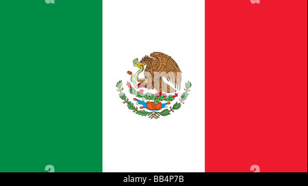 flag of Mexico Stock Photo