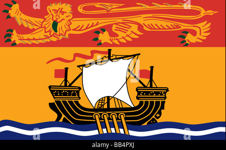 flag of New Brunswick Stock Photo