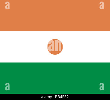 flag of Niger Stock Photo