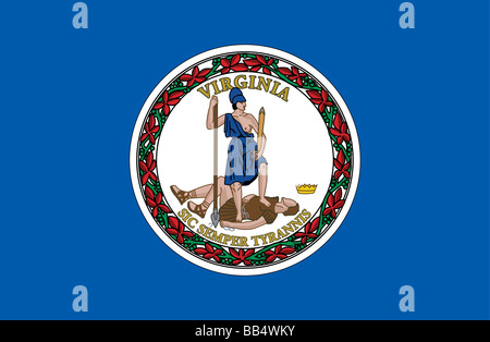 Virginia state flag Stock Photo