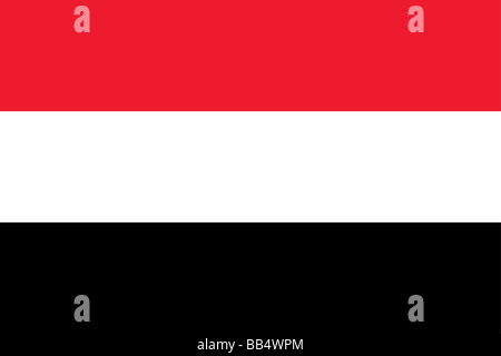 flag of Yemen Stock Photo