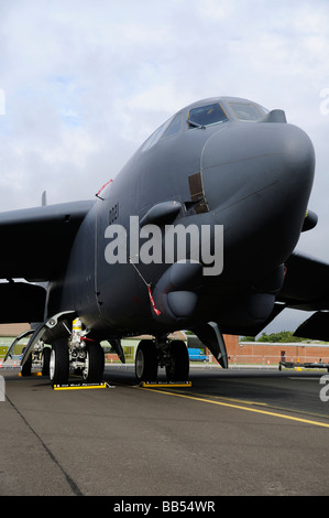 Up Close and personal to a B-52 Bomber aeroplane of the USAF Stock Photo