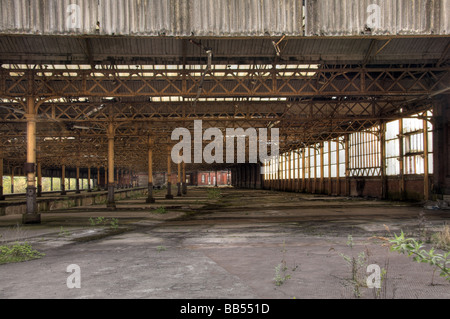 Derelict station, Mayfield Station, next to Piccadilly Station, Mayfield Street, Manchester, UK Stock Photo