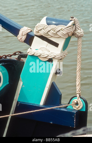 The Rams Head of a 1935 Grand Union Canal Carrying Company butty at Gloucester Docks England UK Stock Photo