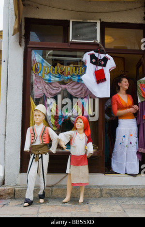 Clothing shop in Carsija district of Skopje Macedonia Europe Stock Photo