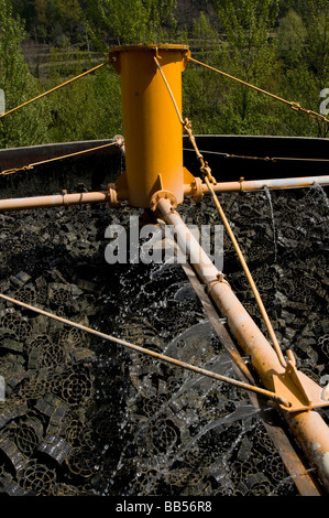 tricking filter in a sewage treatment works Stock Photo