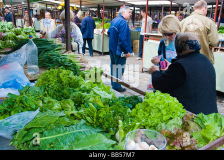 Kalenic pijaca market in Belgrade Serbia Europe Stock Photo