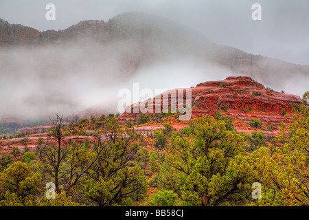 Red Rocks in Arizona in rainy weather Stock Photo - Alamy