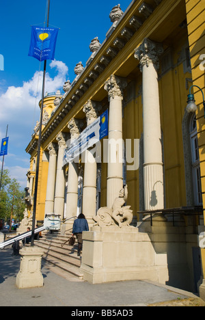 Szechenyi Fürdö baths in Varosliget the City Park in Budapest Hungary Europe Stock Photo