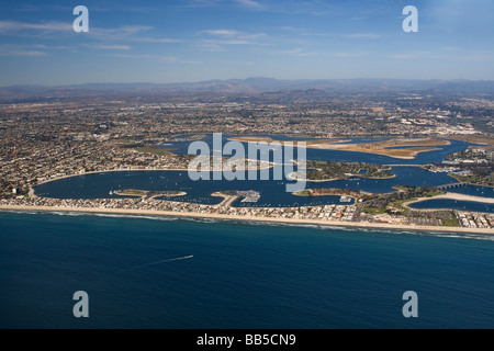 Aerial view of Mission Bay, San Diego, California. Stock Photo