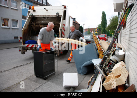 Bulky waste, domestic refuse collection, Gelsenkirchen, Germany. Stock Photo