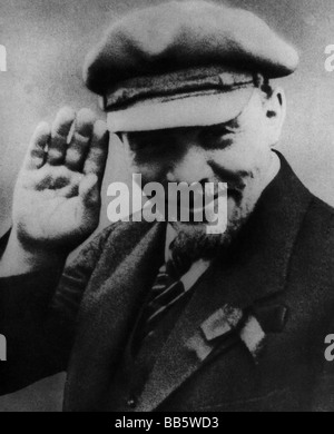 Lenin (Vladimir Ilyich Ulyanov), 22.4.1870 - 21.1.1924, Russian politician, portrait, circa 1919, Stock Photo
