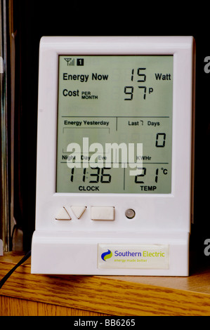 Southern Electric power electrical electric energy Usage Monitor Stock Photo