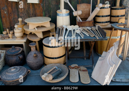 Souvenirs for sale at the old city market in Bascarsija district, the old town market sector in Sarajevo, Bosnia and Herzegovina Stock Photo