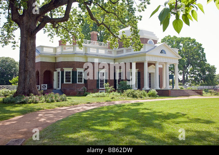 Monticello Thomas Jefferson s former home and plantation near Charlottesville Virginia USA Stock Photo