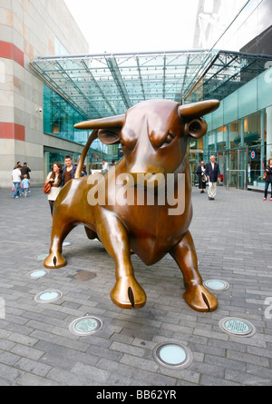 The Bull statue outside the Bullring Shopping Centre, Birmingham. Stock Photo