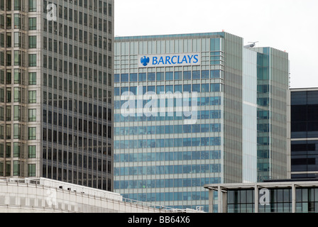 Barclays bank headquarters Canary Wharf London UK Stock Photo