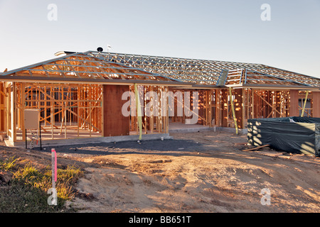 Construction of domestic dwellings in Queensland Australia Stock Photo