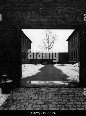 geography / travel, Poland, Oswiecim, Auschwitz Concentration Camp Memorial, the 'Black Wall', 1963,  , Stock Photo