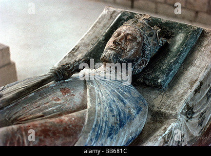 Richard I 'the Lionheart', 8.9.1157 - 6.4.1199, King of England 1189 - 1199, his grave, Fontevrault Abbey, Anjou, France, 1199, ,