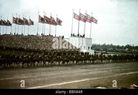 Nazism / National Socialism, Nuremberg Rallies, rally 5.9.1938 - 12.9.1938, Zepplin Field, parade with cavalry, NSDAP, events, Nazi Germany, Third Reich, military, politics, Reichsparteiag, Wehrmacht, Zeppelinfeld, 20th century, , Stock Photo