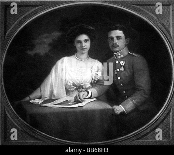 Karl of Habsburg with his wife Zita Stock Photo: 90844020 - Alamy