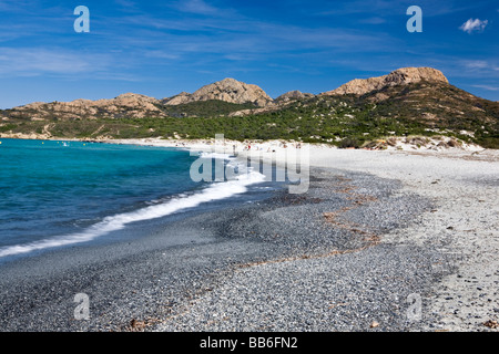 Perajola beach Desert des Agriates The Haute-Balagne coast Corsica France Stock Photo