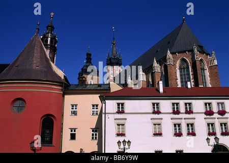 Poland, Krakow, old town, Maly Rynek, Little Market Square Stock Photo