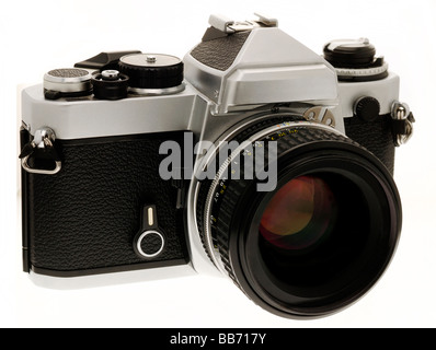 35mm Single Lens Reflex Camera Stock Photo