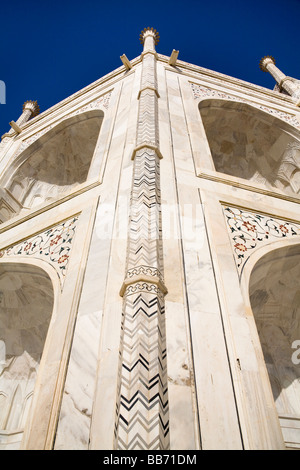 Exterior wall of the Taj Mahal, Agra, Uttar Pradesh, India Stock Photo