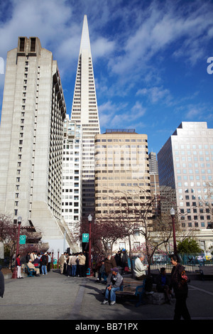 Transamerica pyramid building, San Francisco Stock Photo