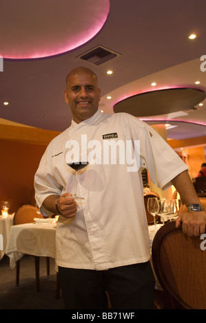 Temptation restaurant owner and chef Dino Jagtiani St Martin st Maarten, netherlands antilles Stock Photo