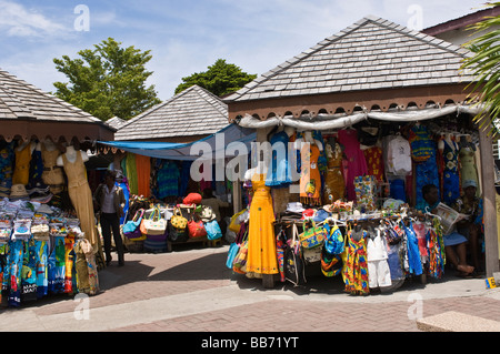 Craft market souvenirs philipsburg St Martin Maarten Stock Photo