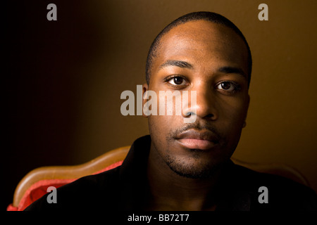 Handsome young black man Stock Photo